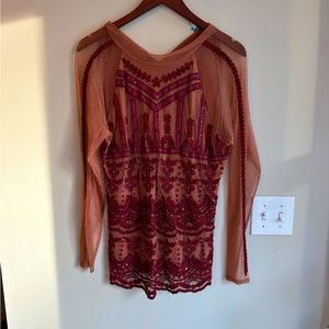 Beaded Lace Top